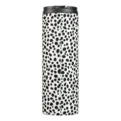 Dalmatische hond Abstract patroonmonogram Thermosbeker (Achterkant)
