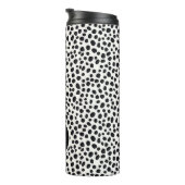 Dalmatische hond Abstract patroonmonogram Thermosbeker (Geroteerd rechts)