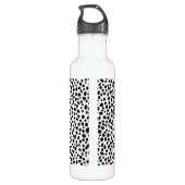 Dalmatische hond Abstract patroonmonogram Waterfles (Achterkant)