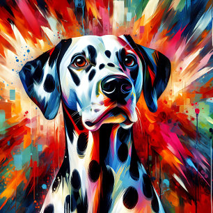 Dalmatische hond acrylprint Kleurrijk Levendig Legpuzzel