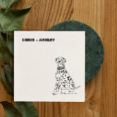 Dalmatische Hond Cocktail Servet voor bruiloft