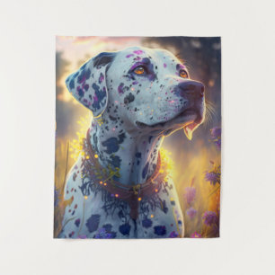 Dalmatische hond dier portret schilderij huisdier wandkleed