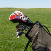 Dalmatische Hond en Bloemen 001 - Kleersieraad Golfheadcover (Insitu)