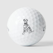 Dalmatische hond golfballen (Voorkant)