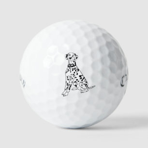Dalmatische hond golfballen