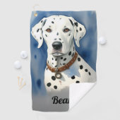 Dalmatische Hond Golfhanddoek (Insitu)
