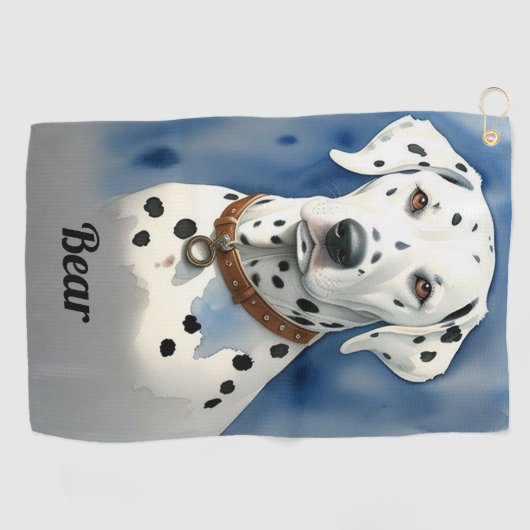 Dalmatische Hond Golfhanddoek (Horizontaal)