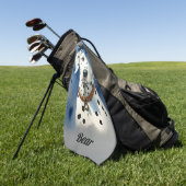 Dalmatische Hond Golfhanddoek (Groen)