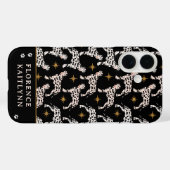 Dalmatische Hond Gouden Sterren Patroon Naam Case-Mate iPhone Case (Achterkant (horizontaal))