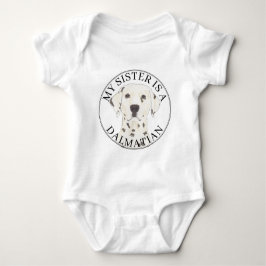 Dalmatische hond Grote zus Romper