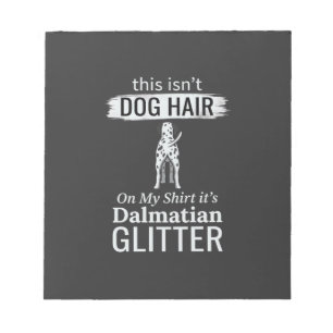 Dalmatische Hond Haar Glitter Grappig Huisdier Notitieblok