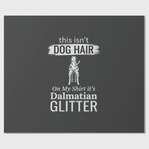 Dalmatische Hond Haar Glitter Grappige Huisdier Cadeaupapier