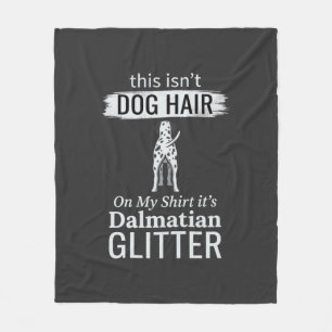 Dalmatische hond haar glitter grappige huisdier fleece deken