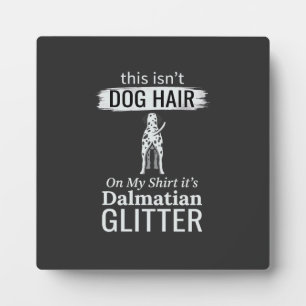 Dalmatische Hond Haar Glitter Grappige Huisdier Fotoplaat