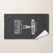 Dalmatische hond haar glitter grappige huisdier handdoek (Handdoek)