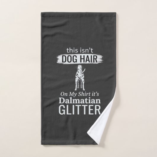 Dalmatische hond haar glitter grappige huisdier handdoek (Handdoek)