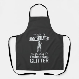 Dalmatische hond haar glitter grappige huisdier schort
