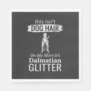 Dalmatische Hond Haar Glitter Grappige Huisdier Servet