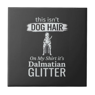 Dalmatische hond haar glitter grappige huisdier tegeltje