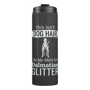 Dalmatische hond haar glitter grappige huisdier thermosbeker