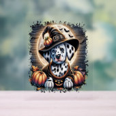 Dalmatische Hond Halloween Acryl Bord (Neutraal)