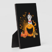 Dalmatische Hond Halloween Dalmatische Hond Hallow Fotoplaat (Zijkant)