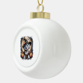 Dalmatische Hond Halloween Keramische Bal Ornament (Rechts)