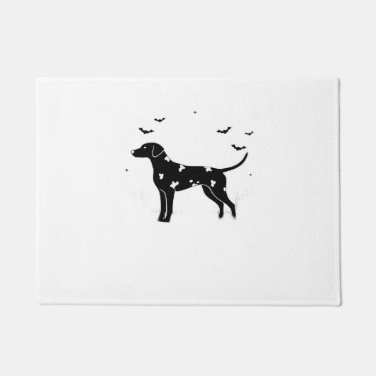 Dalmatische hond - Halloween Moon Silhouette Class Deurmat (Voorkant)