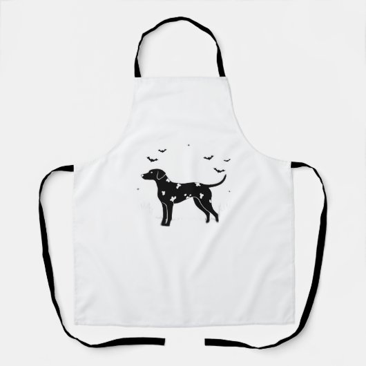 Dalmatische hond - Halloween Moon Silhouette Class Schort (Voorkant)