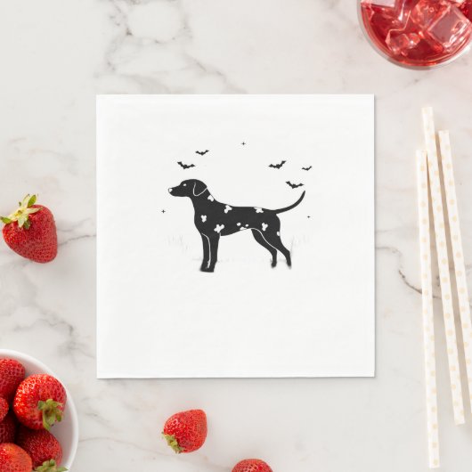 Dalmatische hond - Halloween Moon Silhouette Class Servet (Insitu)