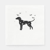 Dalmatische hond - Halloween Moon Silhouette Class Servet (Voorkant)