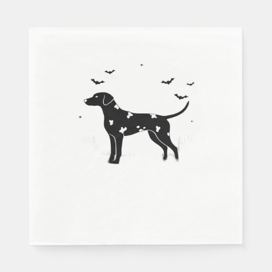 Dalmatische hond - Halloween Moon Silhouette Class Servet (Voorkant)