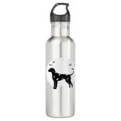 Dalmatische hond - Halloween Moon Silhouette Class Waterfles (Voorkant)