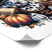 Dalmatische Hond Halloween Poster (Hoek)