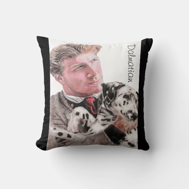 Dalmatische Hond Honden schattig Dier Spotty Kusse Kussen (Voorkant)