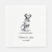 Dalmatische hond Ik hield van haar eerste huwelijk Servet (Voorkant)