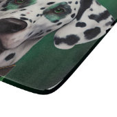 Dalmatische hond in St. Patrick's Day-jurk Snijplank (Hoek)