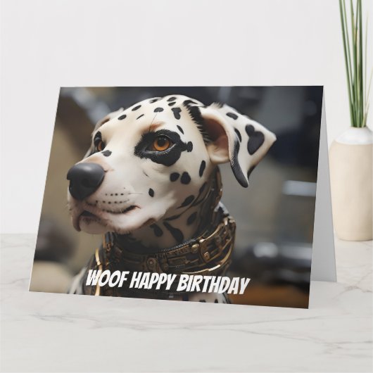 Dalmatische hond kaart (Voorkant)