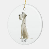 Dalmatische hond keramisch ornament (Links)