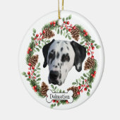 Dalmatische hond keramisch ornament (Links)