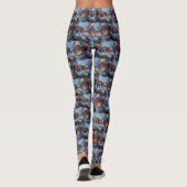 Dalmatische Hond Kerst Festiviteit Leggings (Achterkant)