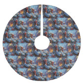 Dalmatische Hond Kerstfeest Kerstboom Rok (Voorkant)