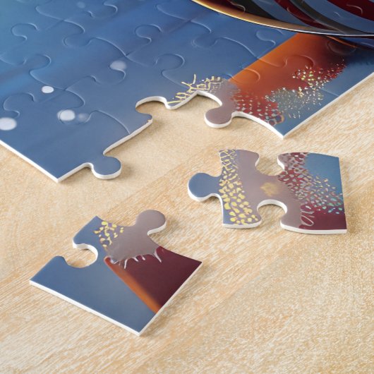 Dalmatische Hond Kerstfeest Legpuzzel (Zijkant)