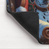 Dalmatische Hond Kerstfeest Muismat (Hoek)