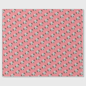 Dalmatische hond met bruine poot cadeaupapier (Vlak)