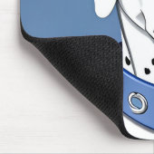 Dalmatische hond met een blauwe halsband muismat (Hoek)
