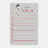 Dalmatische hond met Pet schilderij Post-it® Notes (Voorkant)