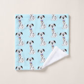 Dalmatische hond ontwerp bad handdoek (Wasdoekje)