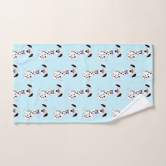 Dalmatische hond ontwerp bad handdoek (Handdoek)