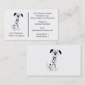 Dalmatische hond ontwerp boarden kennels visitekaartje (Voorkant / Achterkant)